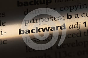 backward