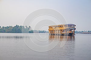 Backwaters house boat,  Kerala, India