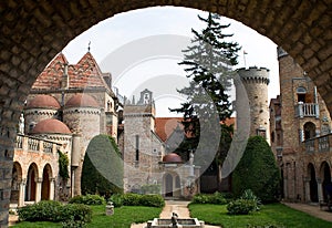 Backyard of the castle Bory