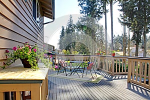 Backyard deck