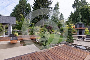 Backyard Deck and Water