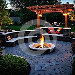 Backyard fire pit Generate