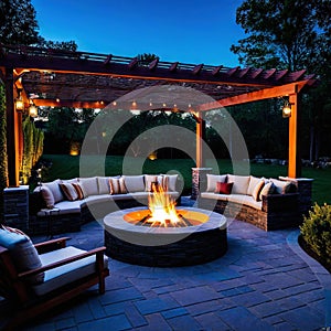 Backyard fire pit Generate