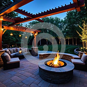 Backyard fire pit Generate