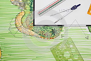 Backyard garden and pato design plan.