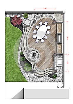 Backyard master plan, 2d sketch