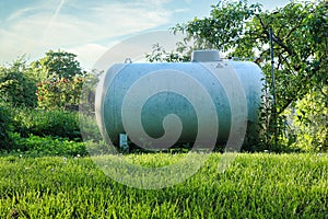 Backyard propane tank in Germany