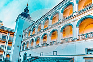 Backyard St. Stanislaus Cathedral in old  the city of Vilnus