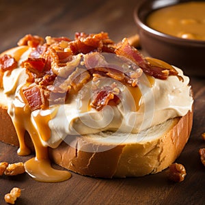 Bacon And Caramel Sandwich: A Perfect Blend Of Texture And Flavor