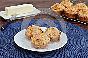Bacon and Cheddar Cheese Muffins