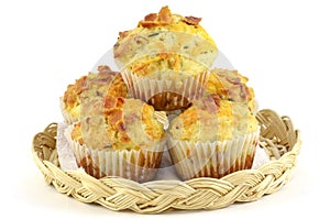 Bacon cheddar muffins