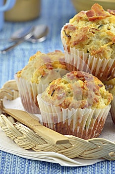 Bacon cheddar muffins