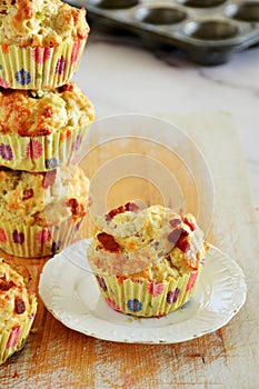Bacon cheddar muffins