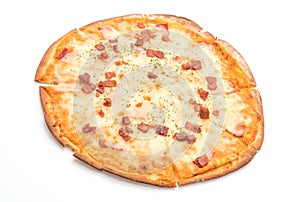 bacon and cheese pizza