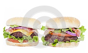 Bacon cheeseburger and Bacon Burger