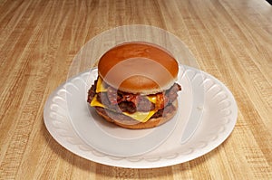 Bacon Double Cheeseburger on a Bun