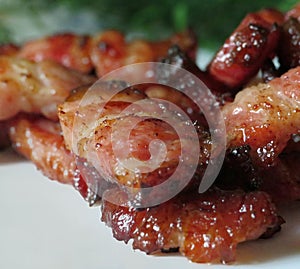 Bacon eat food meat protein kithen photo
