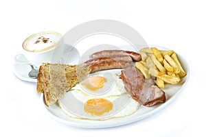 Bacon and egg breakfast