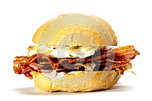 Bacon and egg bun.