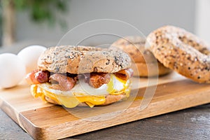 Bacon, Egg and Cheese Breakfast Sandwich