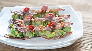 Bacon and guacamole sammies