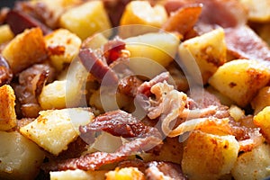 bacon potato hash breakfast