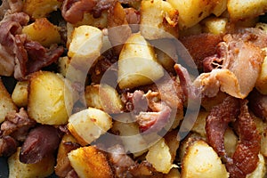 bacon potato hash breakfast