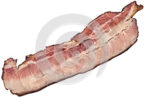 Bacon Rasher Isolated On White Background