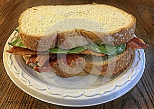 Bacon and Spinach Sandwich