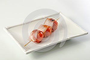 Bacon wrapped Cherry Tomatoes on stick