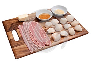 Bacon wrapped scallops