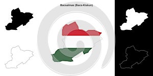 Bacsalmas outline map