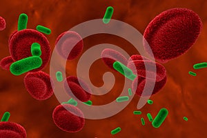 Bacteria in blood, bacteriemia