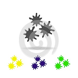 bacteria color icon. Element of virus color icon. Premium quality graphic design color icon. Signs and symbols collection color ic