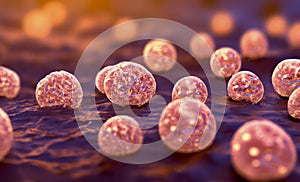 Bacteria of different shapes, illustration