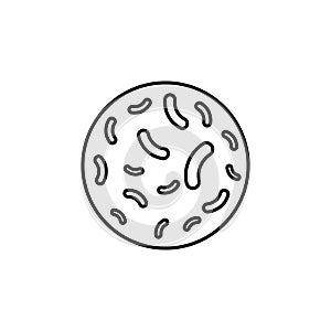 bacteria icon. Element of microorganisms icon for mobile concept and web apps. Thin line bacteria icon can be used for web and