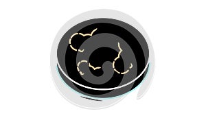 Bacteria Infection color icon animation