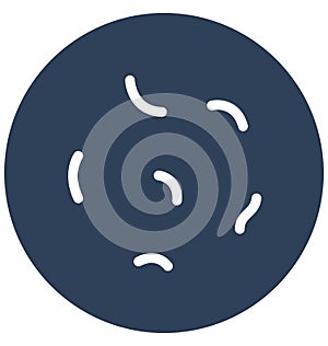 Bacteria Isolated Vector icon that can easily modify or edit