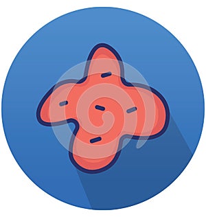 Bacteria Isolated Vector icon that can easily modify or edit
