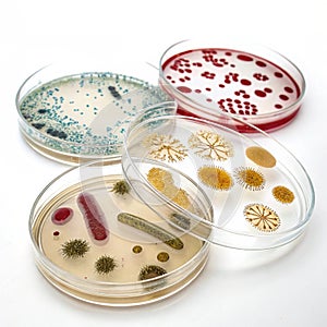 Bacteria isolated on white background