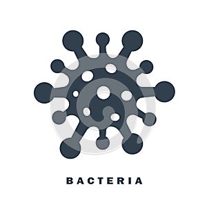 Bacteria microbe icon