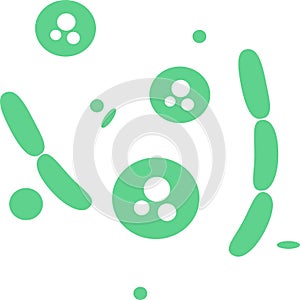 Bacteria, Microbes and Viruses Icons Set, sign and symbols in flat design health with elements for mobile concepts and web apps. C