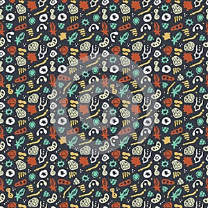 Bacteria seamless pattern