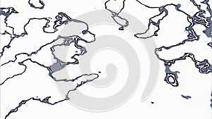 Bacteria under a microscope in a hospital. Design. Spreading virus visualization.