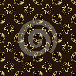 Bacteria vector Contaminant concept line brown seamless pattern photo