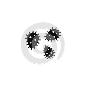 Bacteria vector symbol logo icon