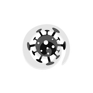 Bacteria vector symbol logo icon