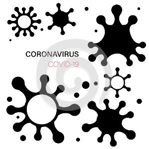 Bacteria, virus, blood cell micro set biology collection of immunity . shape of microbe icon , vector