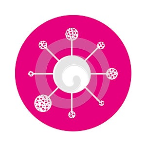 Bacterial cell structure icon
