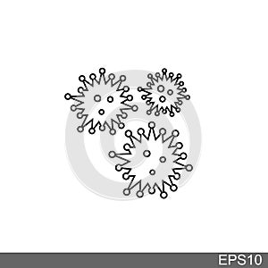 Bacterial, microbial icon